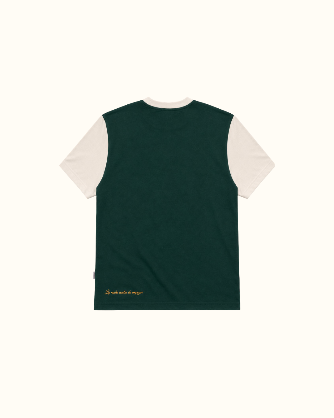 Baby tee verde & beige