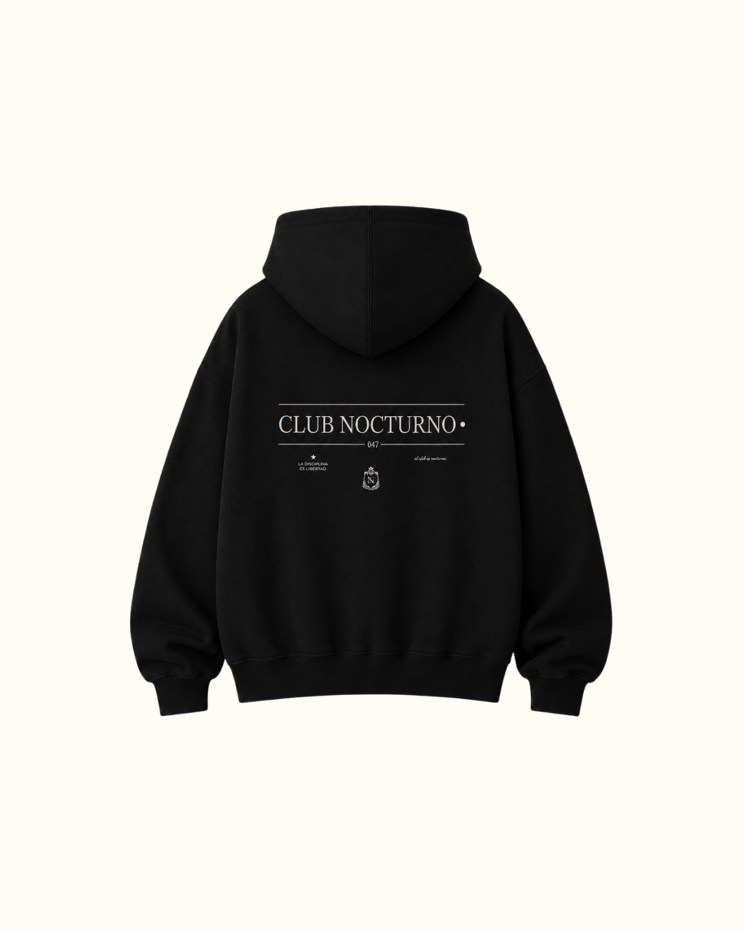 Hoodie boxy fit oversize black