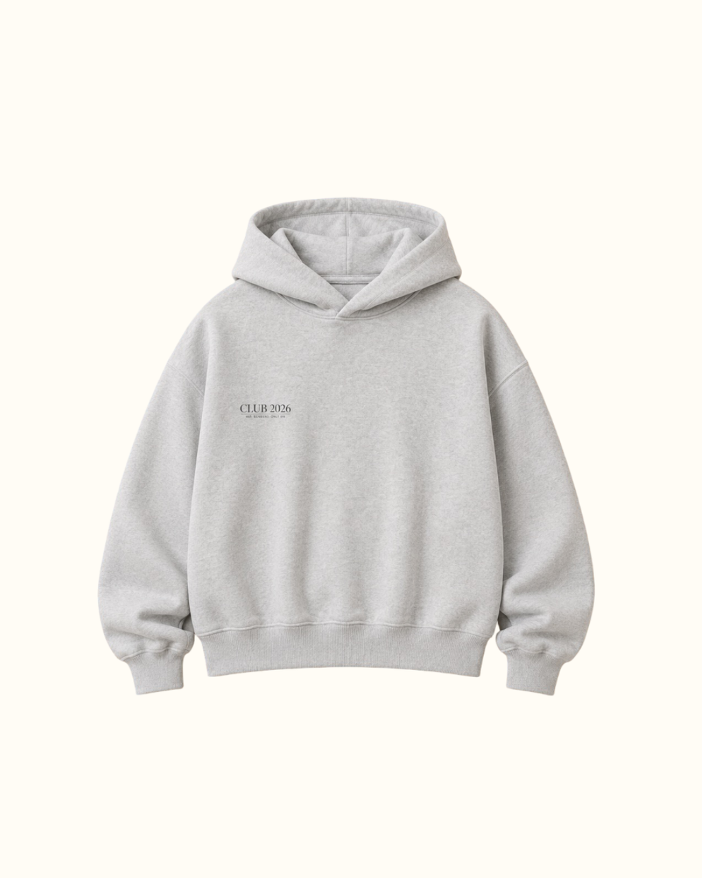 Hoodie boxy fit oversize melange