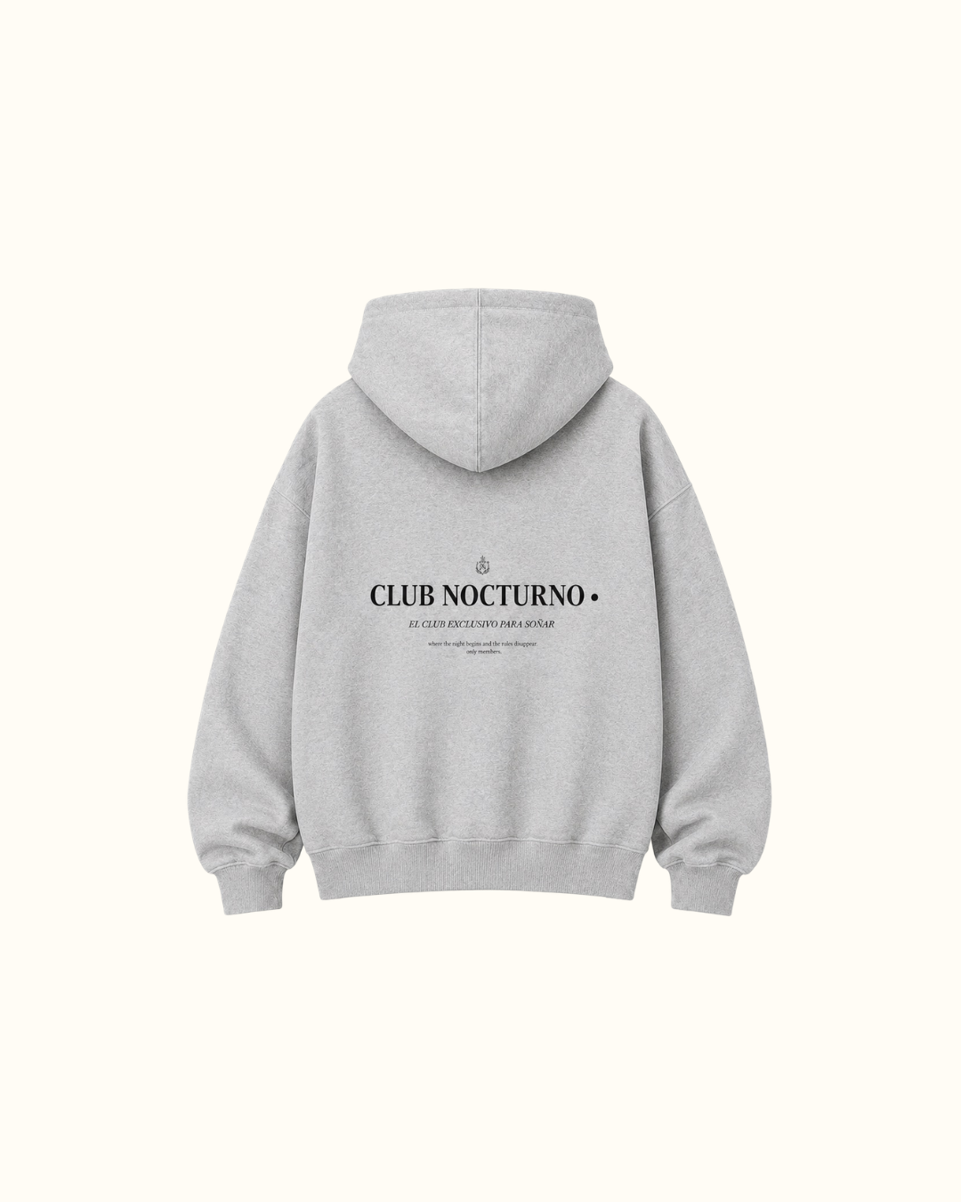 Hoodie boxy fit oversize melange