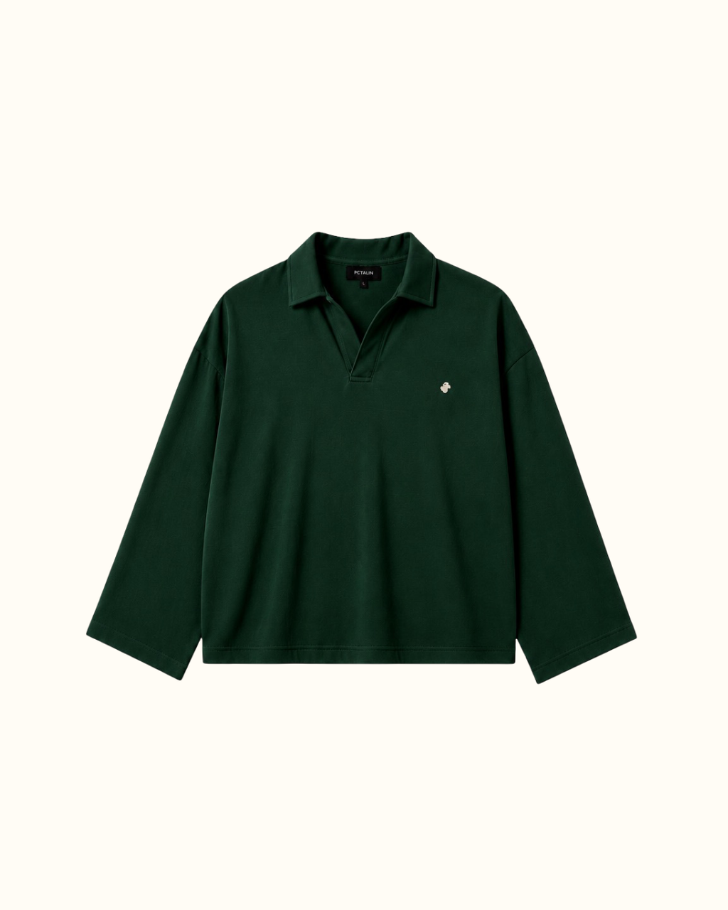 Long sleeve camisero verde