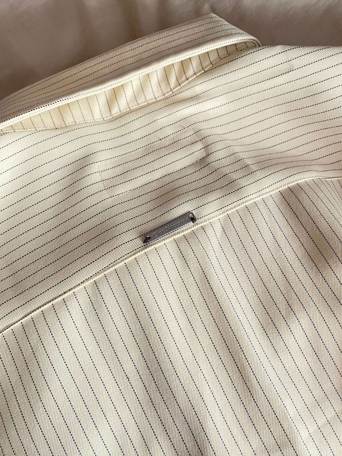 Camisa manga larga beige