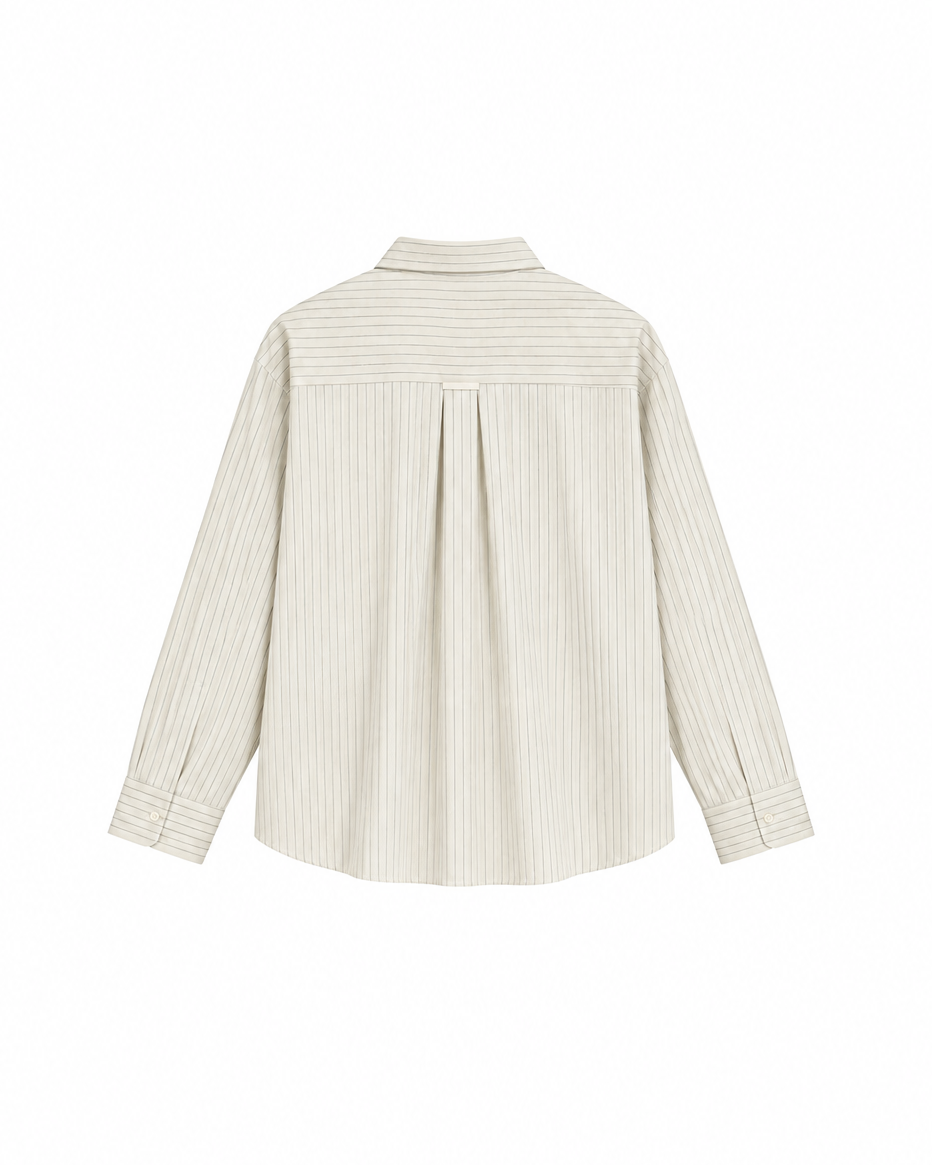Camisa manga larga beige