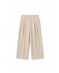 Pantalón sastre baggy beige