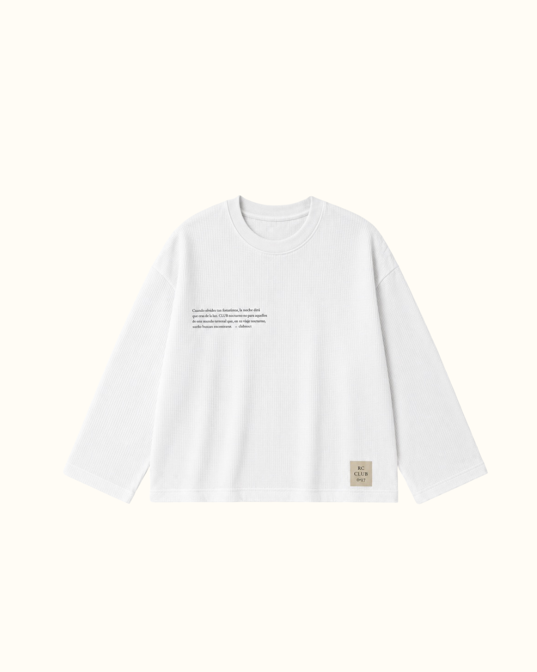 Long sleeve white