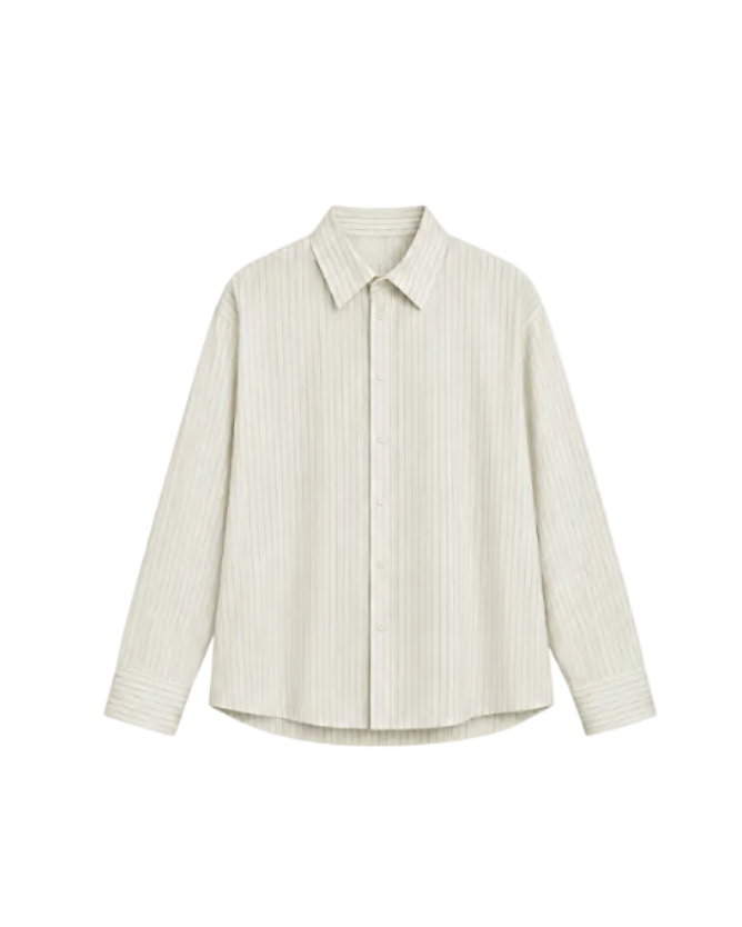 Camisa manga larga beige