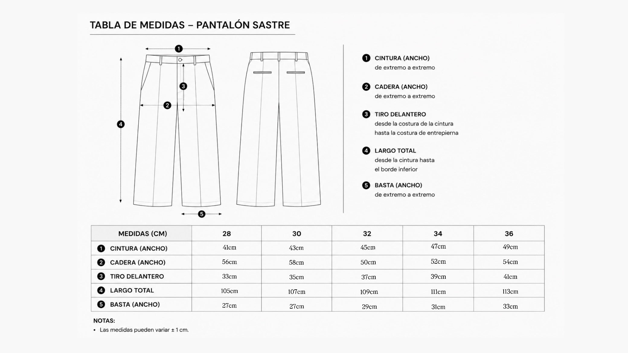 Pantalón sastre baggy perla